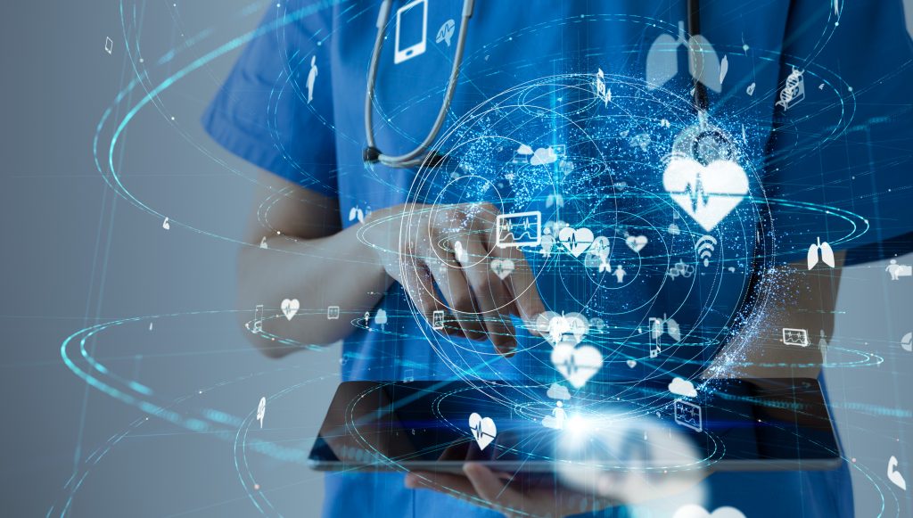 Digital healthcare technology and revenue cycle data
